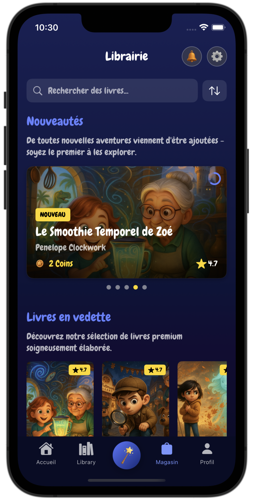 KinderStories App on iPhone