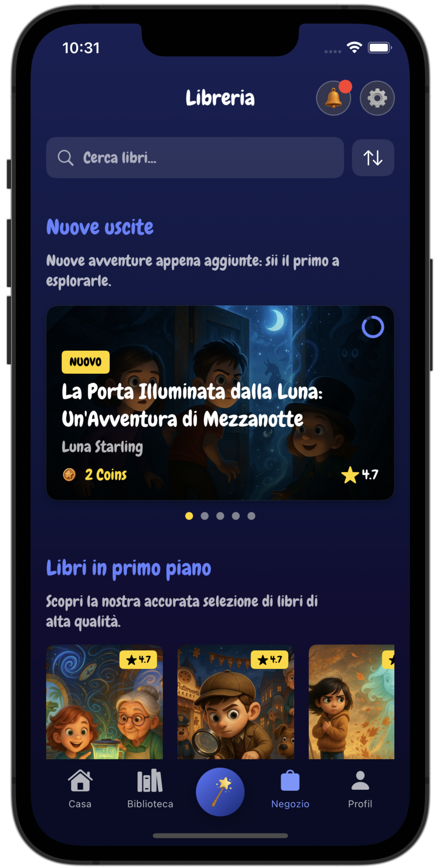 KinderStories App on iPhone