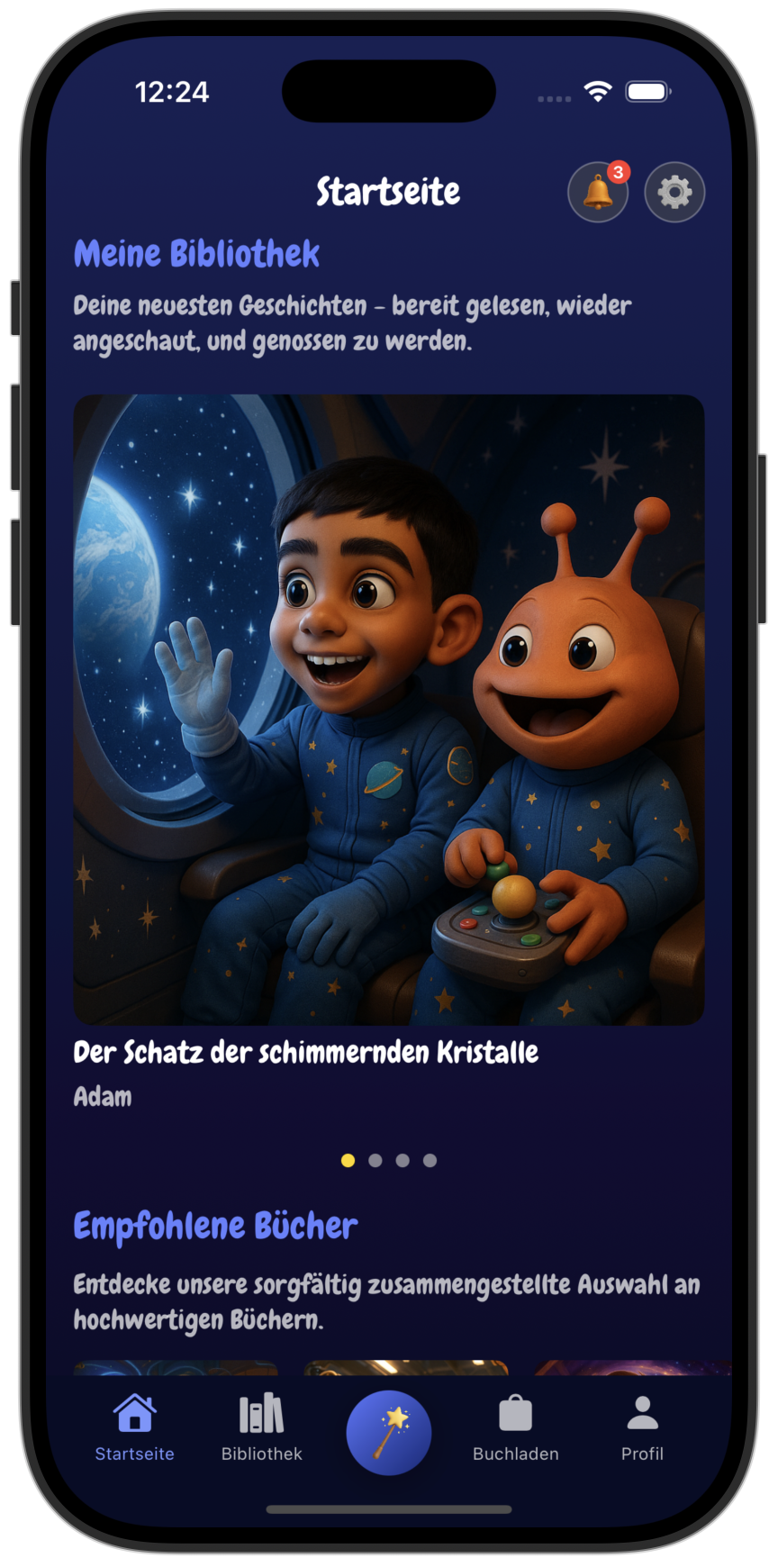 KinderStories App on iPhone