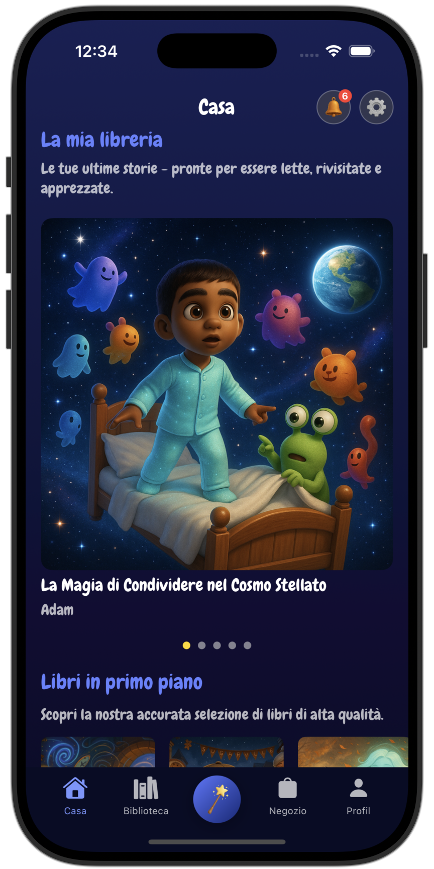 KinderStories App on iPhone