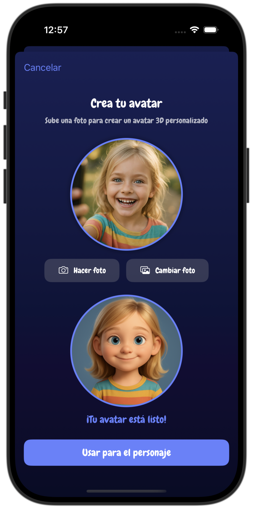 KinderStories Avatar Creation
