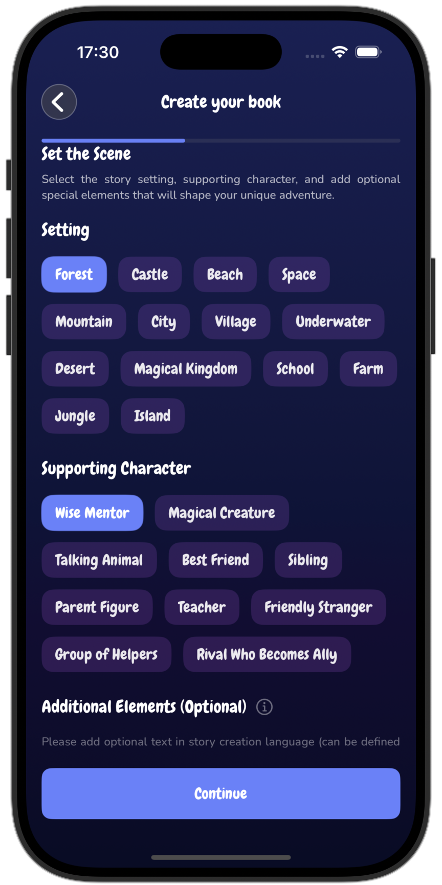KinderStories Story Customization