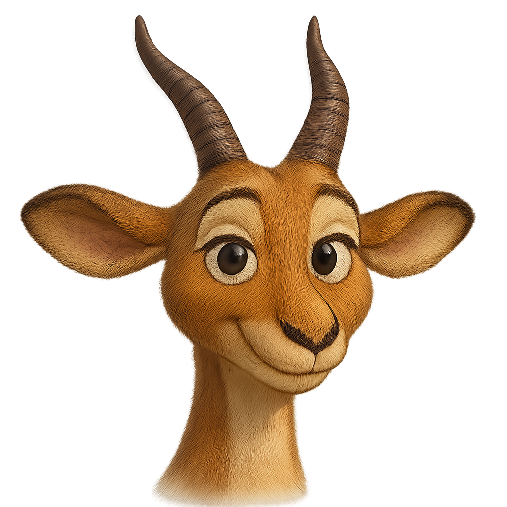 Gazelle avatar illustration