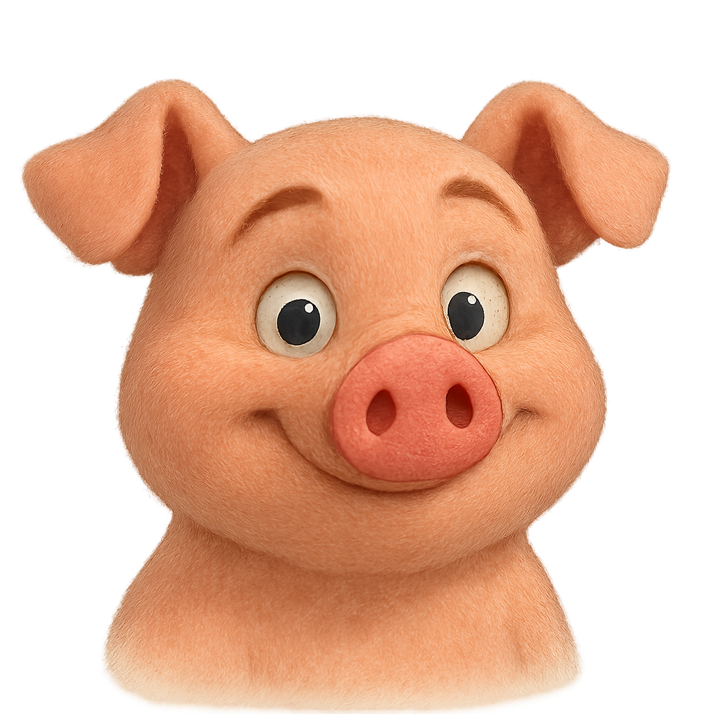 Pig avatar illustration