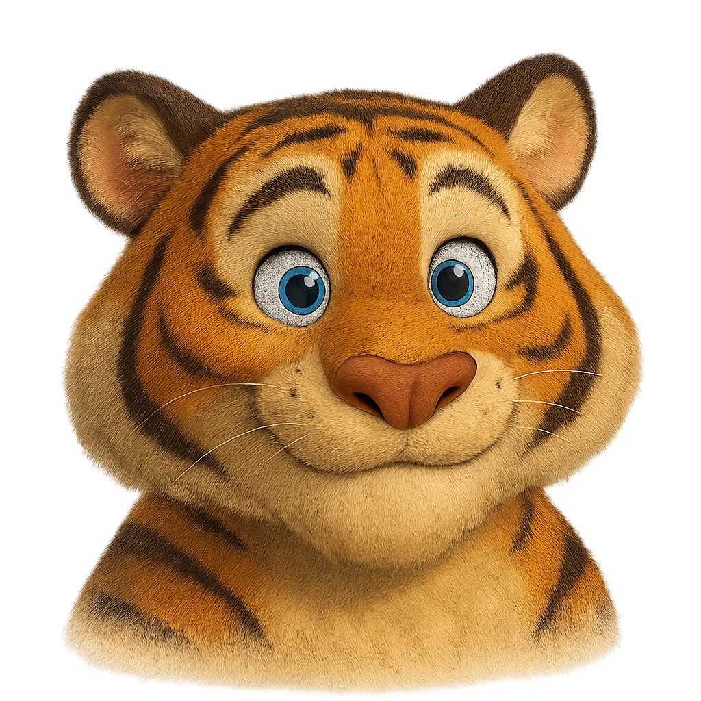 Tiger avatar illustration